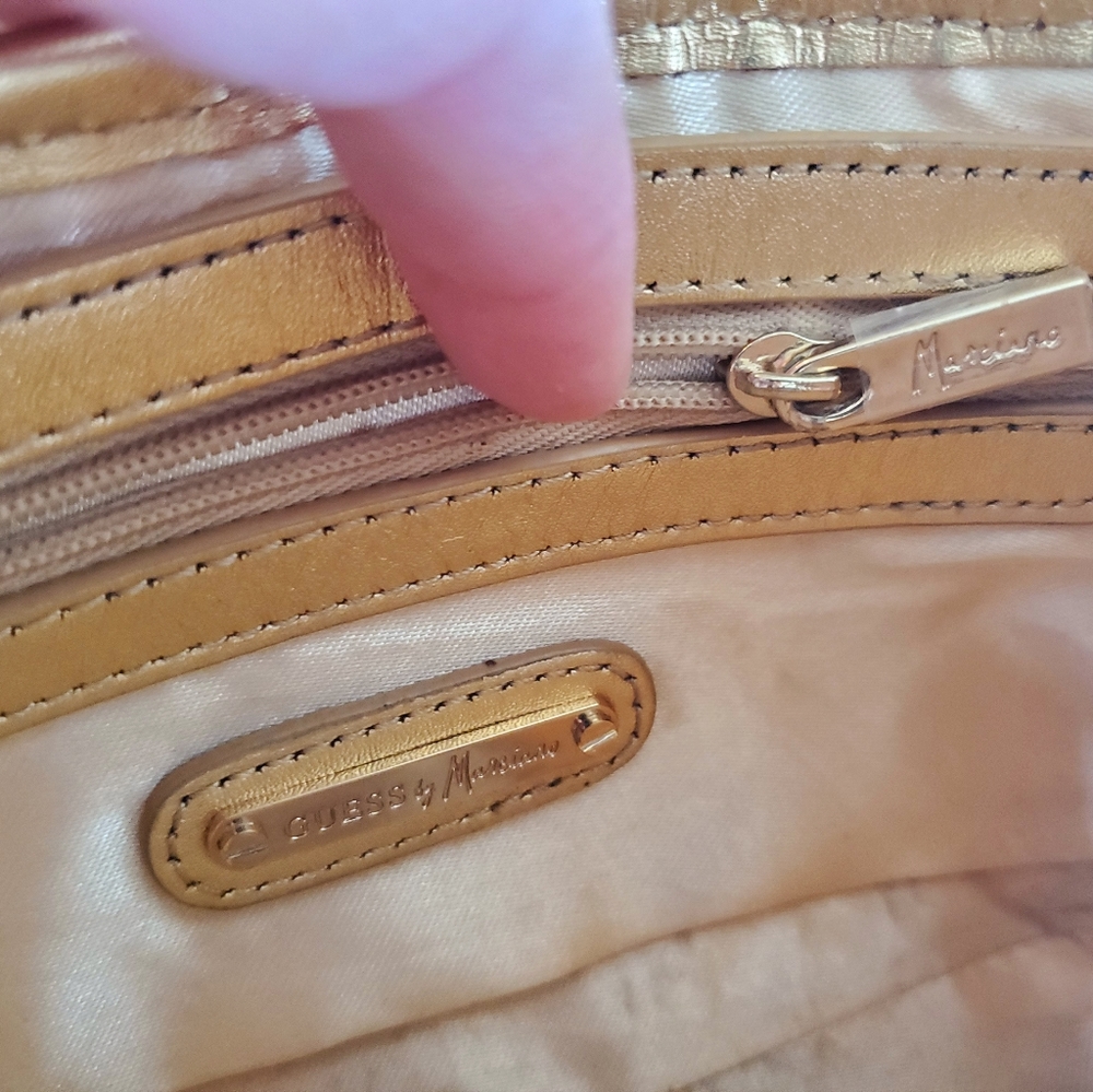 MARCIANO Gold Raffia Purse - Picture 16 of 17